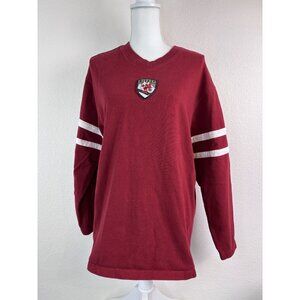 Vintage Disney Store men's‎ medium red long sleeve skiing Mickey pullover top